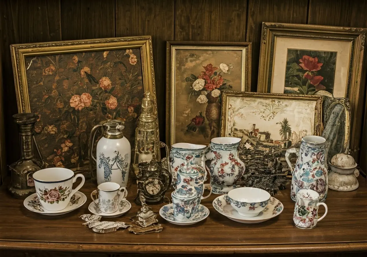 Estate sale setup and online estate auction highlights near North Myrtle Beach South Carolina