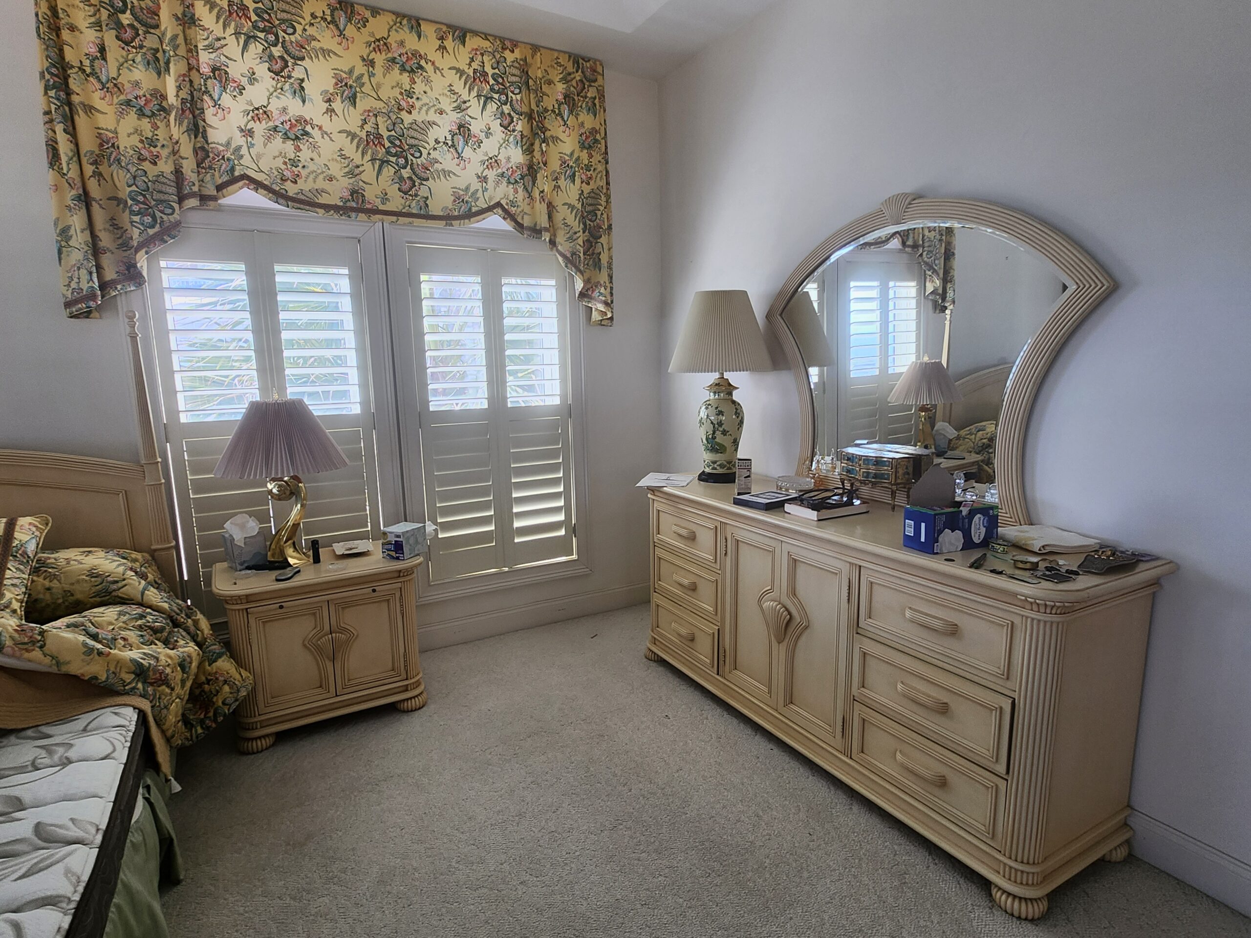 Bedroom furnishings in Sally Stillwagon estate sale